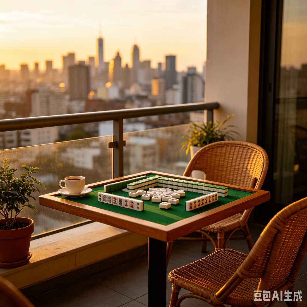 saturated color mahjong set print